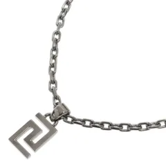 VERSACE (ヴェルサーチ) グリークネックレス ロゴモチーフ チェーンネックレス シルバー DG17334Sのサムネイル