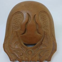 木魚　茶色　縦16cm　横13.5cm