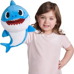 BS ソングパペット ダディーシャーク　Daddy Shark　ブルー 英語　知育玩具