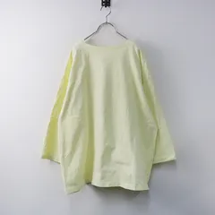 2022SS ネストローブ nest Robe 度詰め天竺 ロングスリーブチュニック F/ライトイエロー カットソー ブラウス【2400014261943】のサムネイル