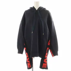 ステラマッカートニー STELLA McCARTNEY 17年製 ALL IS LOVE HOODIE パーカー プルオーバー 長袖 38 M 紺 ネイビー 502812 /YI17のサムネイル
