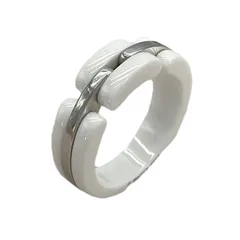 一度使用のみ シャネル リング 正規品 52 指輪 CHANEL セラミック org.jpg