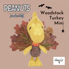 スヌーピー ウッドストック ターキー ミニ ハロウィン ジムショア アンティーク フィギュア Woodstock Turkey Mini ピーナッツ JIM SHORE 正規輸入品 かわいい おしゃれ インテリア 雑貨 人形 プレゼント ギフト 飾りのサムネイル
