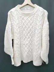 ◇ INGNI イング ビッグシルエット　サイドリボン 長袖 ニット サイズM ライトベージュ レディース P  【1408200020733】