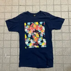 STUSSY 花柄 90s 00s 紺　vitage レア　 old Tシャツ