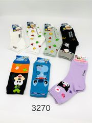 キャラクター　靴下 7足セット しんちゃん クロミ　ディズニーサイズ22-26cm    バラ売り不可            *3270