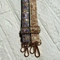 インド刺繍リボン　ショルダーストラップ　ショルダーベルト　ハンドメイド　＊No.4