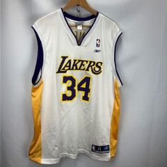 NBA シャキール・オニール レイカーズ ユニフォーム 刺繍ロゴ Lサイズ