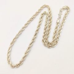 №309 シルバー925 ツイストチェーンネックレス 約44cm 6.9g - メルカリ