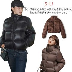  ショート ダウン風ジャケット 中綿入り フード付き ジャケット 女性 コート 中綿 ブルゾン シンプル 韓国 軽量 冬 無地 フェイクダウン 中綿ジャケット アウター 厚手 あったか 暖かい 防寒 #cjfj140553