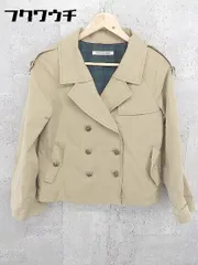 ◇ green label relaxing UNITED ARROWS 薄手 ダブル ジャケット サイズ38 ベージュ系 レディース 【中古】 【1002798482470】