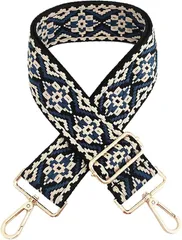 NOELAMOUR 互換品 ショルダーストラップ バッグ用 太め 付け替え ショルダーベルト バッグストラップ 肩掛けひも 調節可能 持ち手 取っ手 design-A 金色金具(design-A， 金色金具)