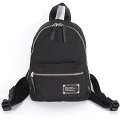 マークジェイコブス MARC JACOBS ロゴキルティング ナイロン バックパック ブラック 4S4HBP002H02 001 リュック バッグ ロゴメタル レディース メンズ ユニセックス 通勤通学 通勤通学 【新品・本物】売れ筋
