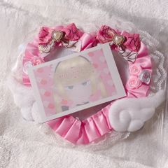 硬質ケースデコ  ハート  トレカケース デコ ピンク