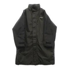 BALENCIAGA (バレンシアガ) 18AW ロゴ プリント スナップボタン ナイロン コート ジャケット ブラック 533899 TA018のサムネイル