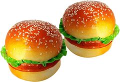 Anopono ハンバーガー 食品サンプル 本物そっくり 模型 ディスプレイ 撮影 小道具 2個セット