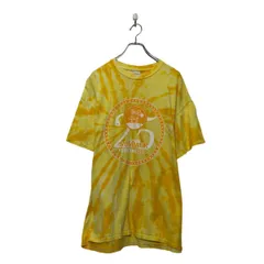 GILDAN 半袖 タイダイ Tシャツ ギルダン XL イエロー バックプリント ビッグサイズ クルーネック 古着卸 アメリカ仕入 a605-5256