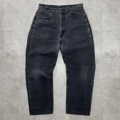 34×34 リーバイス　550 ブラック　デニム　黒　バギー　極太　ビンテージ