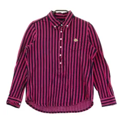 サイズ：0 PEARLY GATES パーリーゲイツ  長袖ポロシャツ ストライプ柄 ピンク系 [240101254283]# ゴルフウェア レディース ストスト