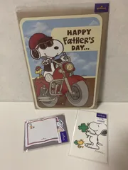 スヌーピー 父の日カード ミニメッセージカード ポチ袋 3点セット