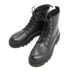 極美品　DSQUARED2 ブーツ　ブラック　サイズ42 レザー サイドジップ DSQUARED2 ディースクエアード レザーブーツ SIZE:42 27.0cm