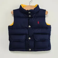 アウター ベビー ： 12m ポロ Ralph Lauren(ラルフローレン) リバーシブル ダウン ベスト
