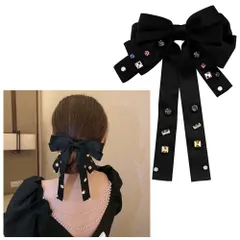 ヘアクリップ バレッタ バロック系 文芸復古 ヘアリボン 髪飾り 髪留め 上品 クリスタル FASELE ヘア蝶結び ヘアアクセサリー おしゃれ 結婚式 フォーマル 通勤 通学 パーティー