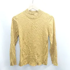 ◇ ⊇ URBAN RESEARCH DOORS ハイネック 長袖 リブニット サイズ1 マスタード レディース E  【1410100034185】