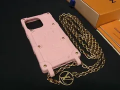 ■美品■ LOUIS VUITTON ルイヴィトン M82082 モノグラム リ トランク iPhone14Pro対応 アイフォン スマホケース ピンク系 FB2078