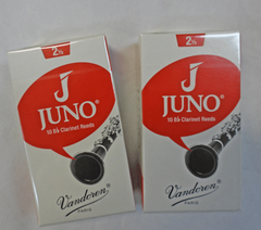 バンドーレン)Bbクラリネットリード　JUNO（ジュノ）　2.5番　2箱セット【＊コンパクト梱包で送料無料！】＜これから始める君に！＞