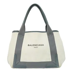 本物 バレンシアガ BALENCIAGA ネイビー カバス S トートバッグ  