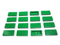 レゴ★未使用！緑色の１×２タイル１６点セット