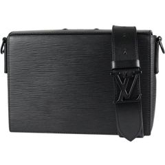 LOUIS VUITTON/ルイ ヴィトン　ニュー フラップ メッセンジャー（ショルダーバッグ）　エピ レザー×モノグラム エクリプス キャンバス　ノワール（ブラック）　M58492【美品】