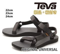 TEVA テバ スポーツサンダル サンダル スポーツ スポサン スリッパ 22cm 23cm 24cm 黒 黒色 ブラック 海遊び 川遊び おしゃれ 人気