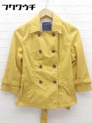 ◇ ◎ BUONA GIORNATA ボナジョルナータ 長袖 ショート トレンチ コート サイズM マスタード レディース  【1002800475599】のサムネイル