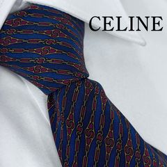 ☆美品☆ CELINE セリーヌ パリ ネクタイ トリオンフ シルク マカダム