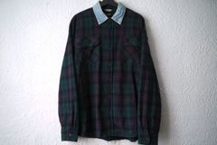 2017 FIFTH COLLECTION DENIM COLLARED FLANNEL デニムカラーチェックシャツ / FEAR OF GOD(フィアオブゴッド) FOG