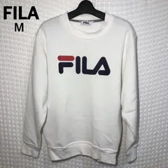 o302 FILA フィラ　トレーナー　パーカー　スウェット　長袖　裏起毛　冬用　M 古着