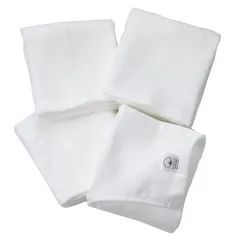 ムコタオル 2重ガーゼ ハンドタオル 泉州タオル 薄手 日本製 吸水 速乾 赤ちゃん 4枚セット オフホワイト