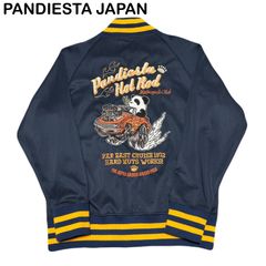 PANDIESTA JAPAN パンディエスタジャパン パンダ 刺繍 アメ車 ジップアップ トラックジャケット ブルゾン ジャージ XLサイズ