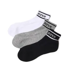 ニューバランス 靴下 3足組 メンズ レディース newbalance ミッドレングスミッドレングス3Pソックス 23-29cm  ロゴソックス スポーツ   くつ下  男女兼用 黒 グレー 灰色  /LAS35705-AS