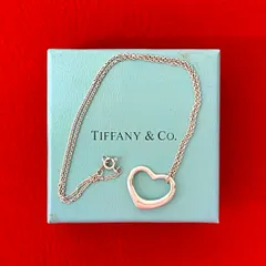 極 美品 TIFFANY&Co. ティファニー オープンハート モチーフ シルバー925 ネックレス ペンダント アクセサリー シルバー em828