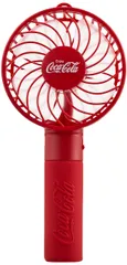 カミオジャパン 携帯扇風機 ハンディファン コカコーラ レッド 充電式 ネックストラップ付 風量調節可能 24190 [コカ・コーラ レッド]