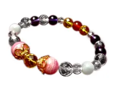 「ブリリアント」 ラリマー インカローズ ブレスレット パワーストーン ブレスレット レディース 天然石 数珠 アクセサリー