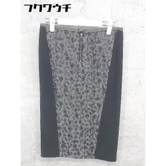 ◇ L.vintage エルヴィンテージ 膝丈 タイト スカート サイズ36 ブラック グレー レディース 【中古】 【1101280002926】のサムネイル