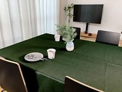 【cloth shop 布や】 テーブルクロス 撥水 長方形 4人がけ (グリー