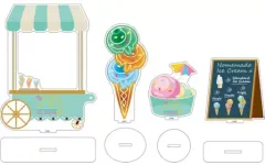 【中古】フィギュア ねんどろいどもあ アクリルでこスタンド アイスクリームパーラー