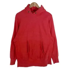 70-80's Champion チャンピオン リバースウィーブ プルオーバースウェットパーカー 目無し レッド USA製 単色タグ Size M