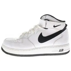 NIKE (ナイキ) Air Force 1 Mid White/Black エアフォース1 ミッド ホワイト/ブラック ミッドカットスニーカー DV0806-101 ホワイト US6.5/26.5cm