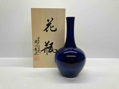 中国美術 大清康熙年製 銘 藍釉 花瓶骨董品 古美術 - メルカリ